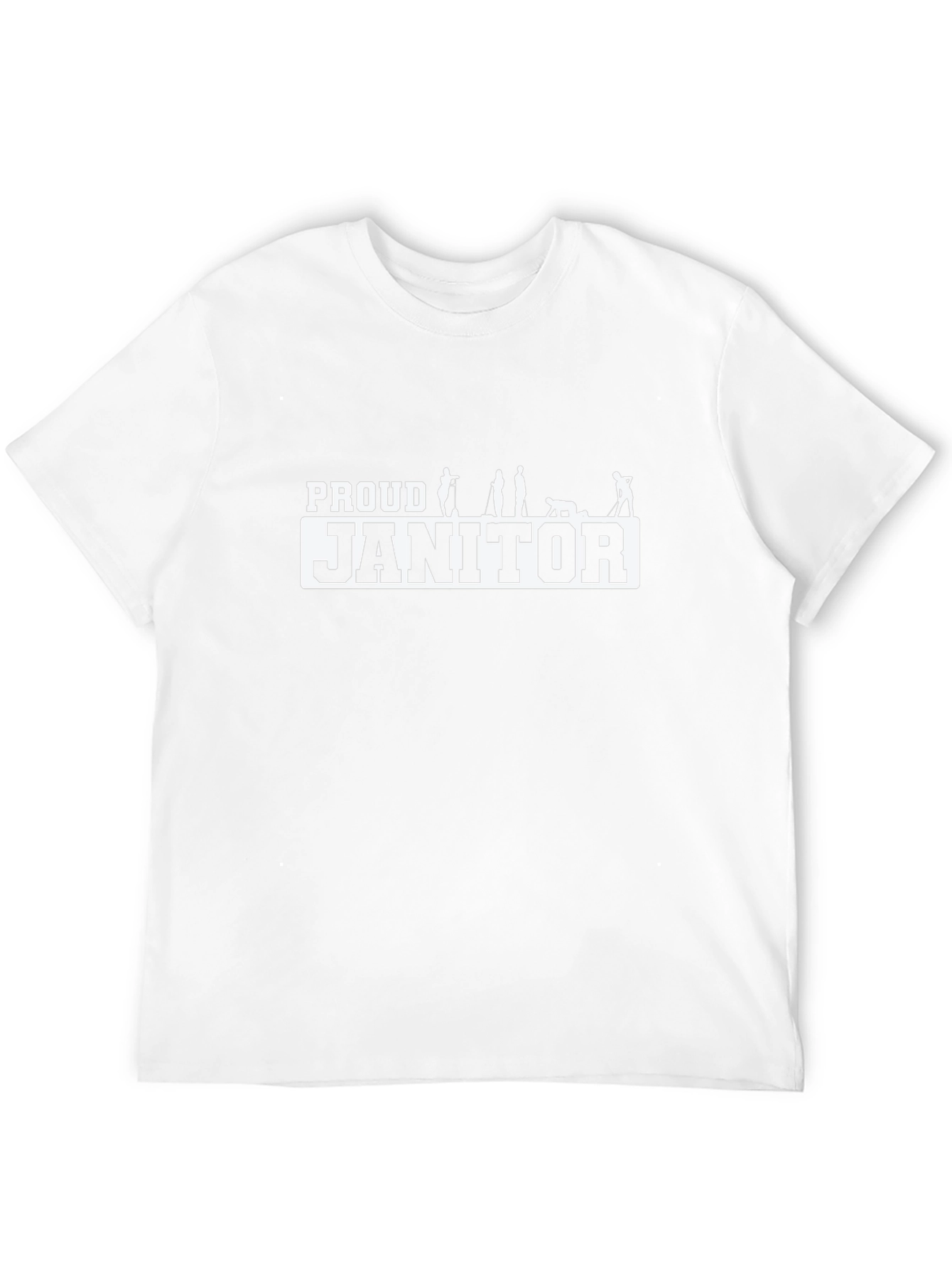 Proud Janitor Black T-Shirt
