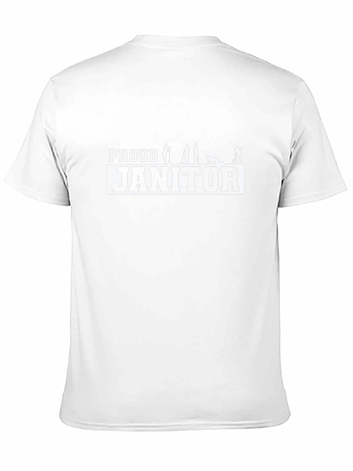 Proud Janitor Black T-Shirt