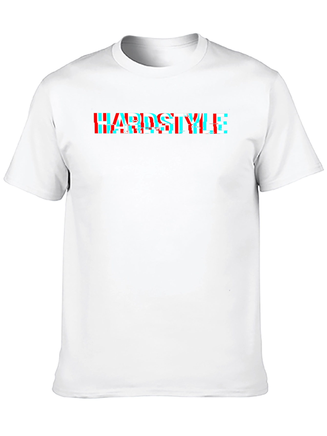 Hardstyle Glitch Effect Black T-Shirt