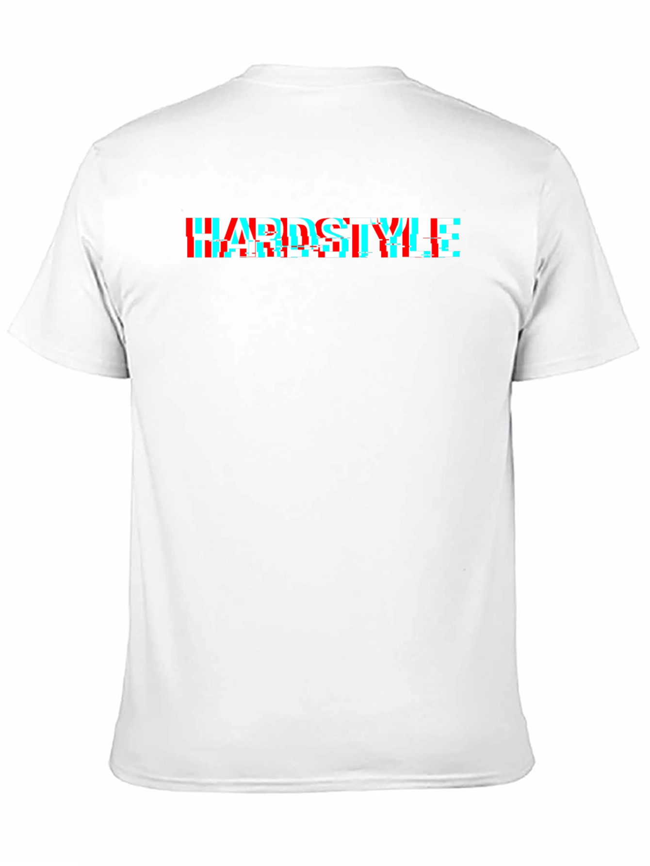 Hardstyle Glitch Effect Black T-Shirt