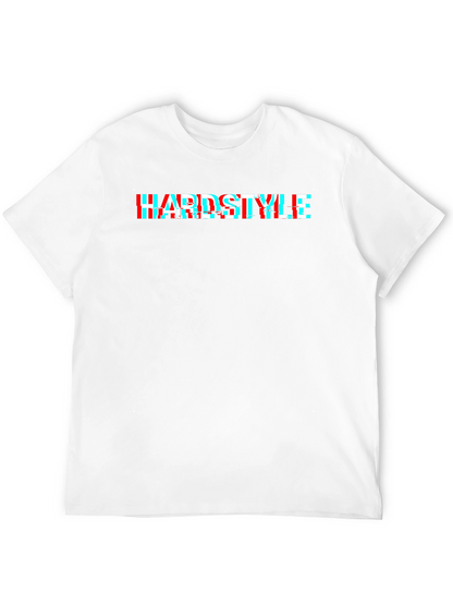 Hardstyle Glitch Effect Black T-Shirt