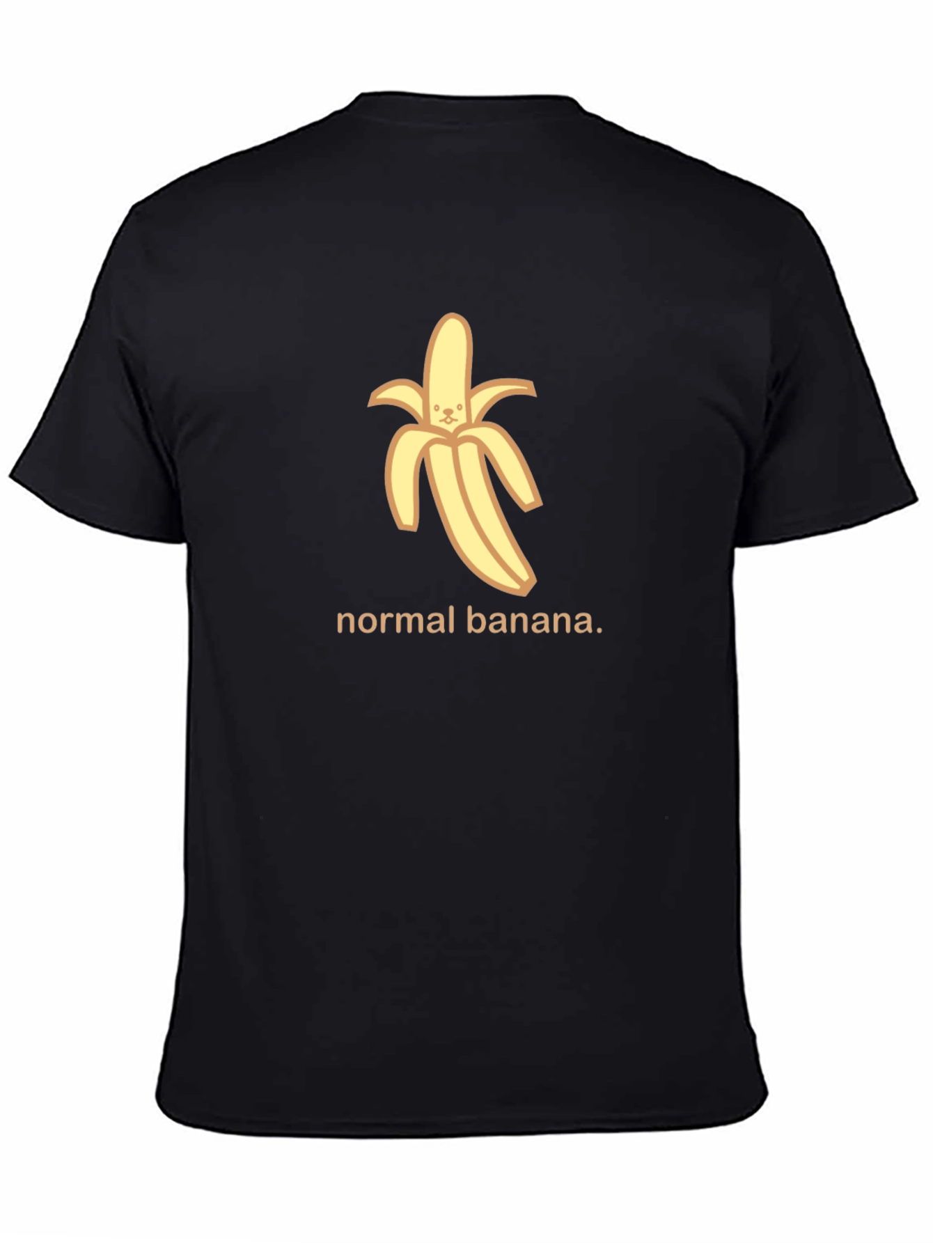 Normal Banana Graphic Tee - Black Cotton T-Shirt