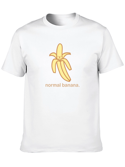 Normal Banana Graphic Tee - Black Cotton T-Shirt