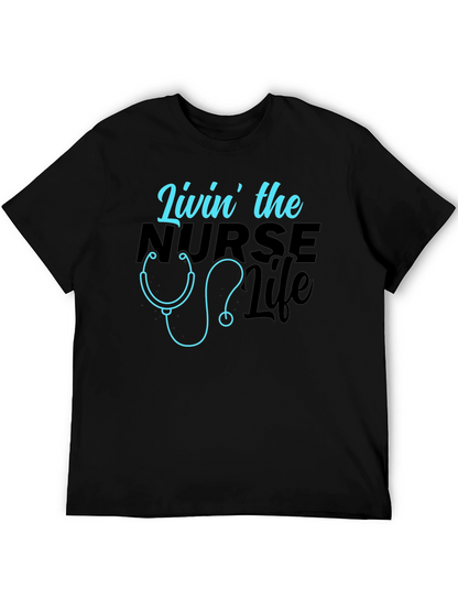 Livin the Nurse Life Graphic T-Shirt