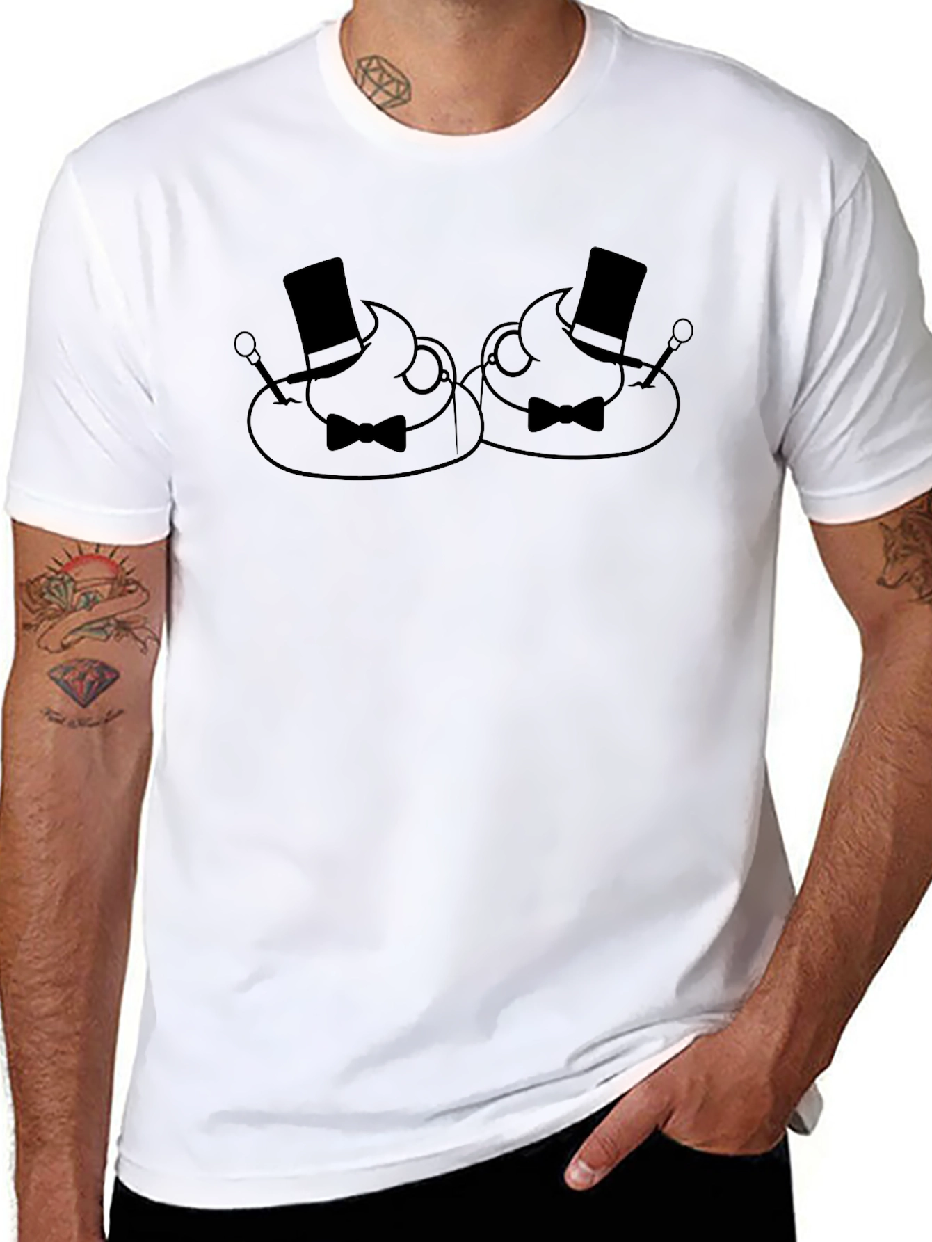 Tuxedo Poop Graphic Tee