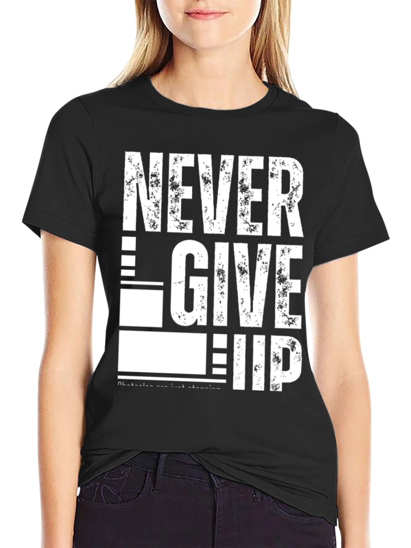 Never Give Up Graphic T-Shirt