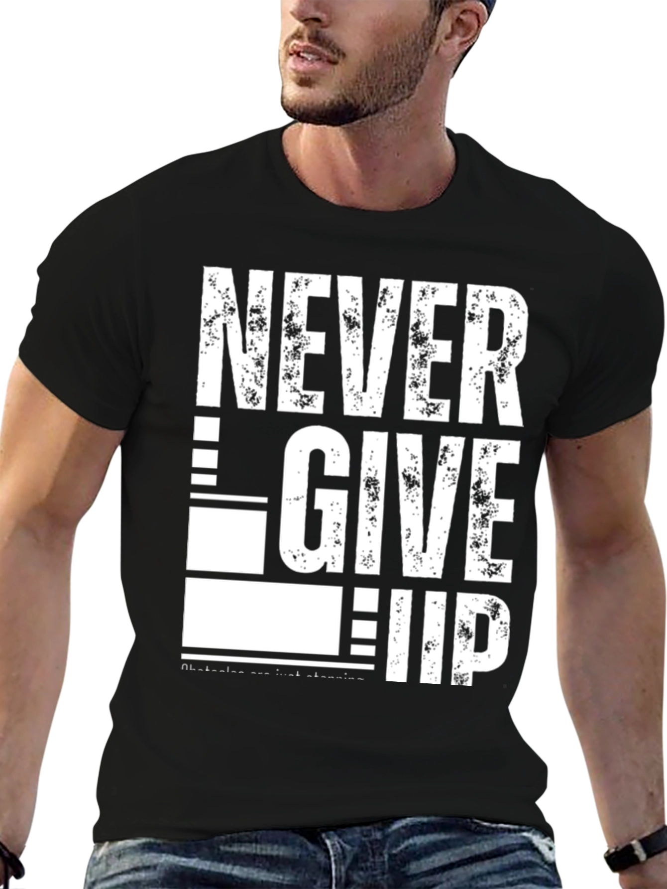 Never Give Up Graphic T-Shirt