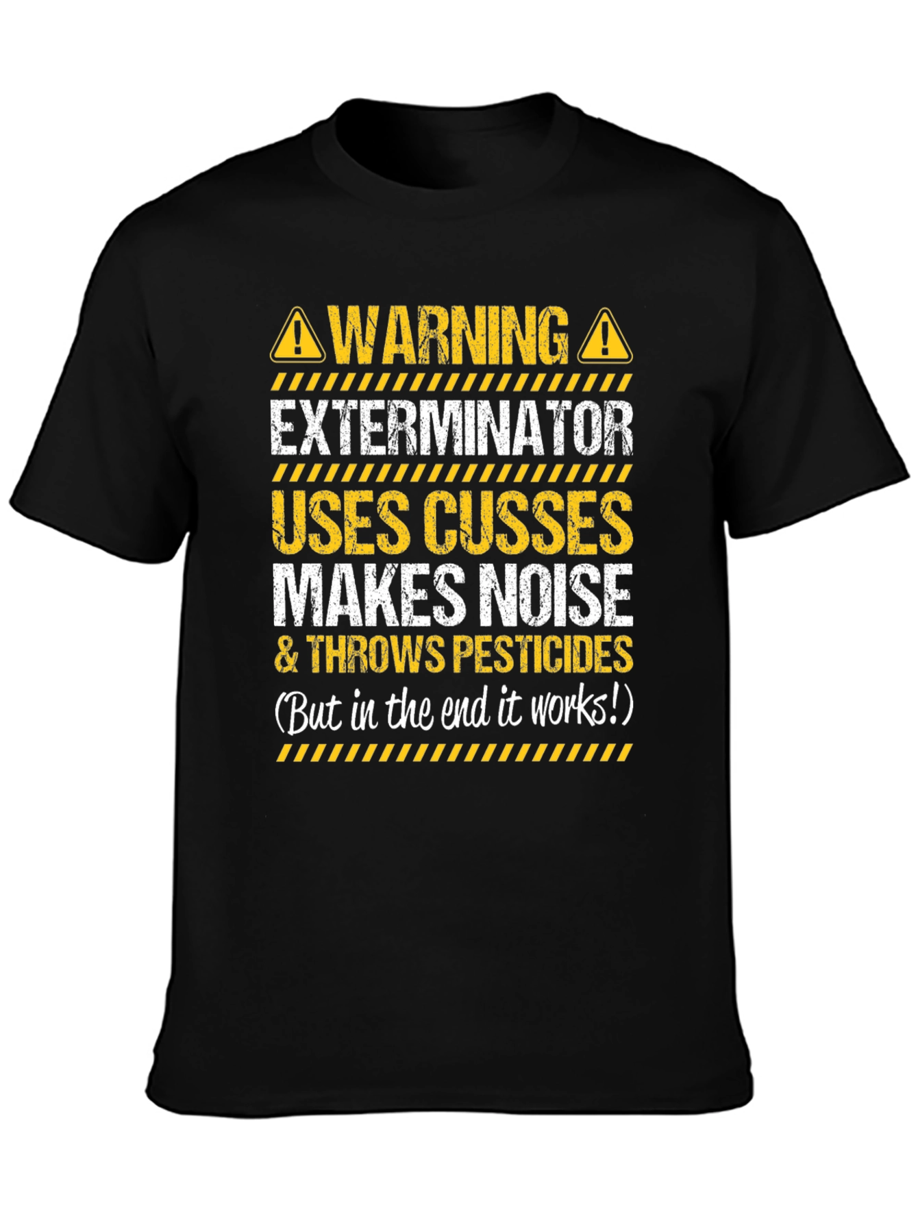 Warning Exterminator T-Shirt Funny Pest Control Tee