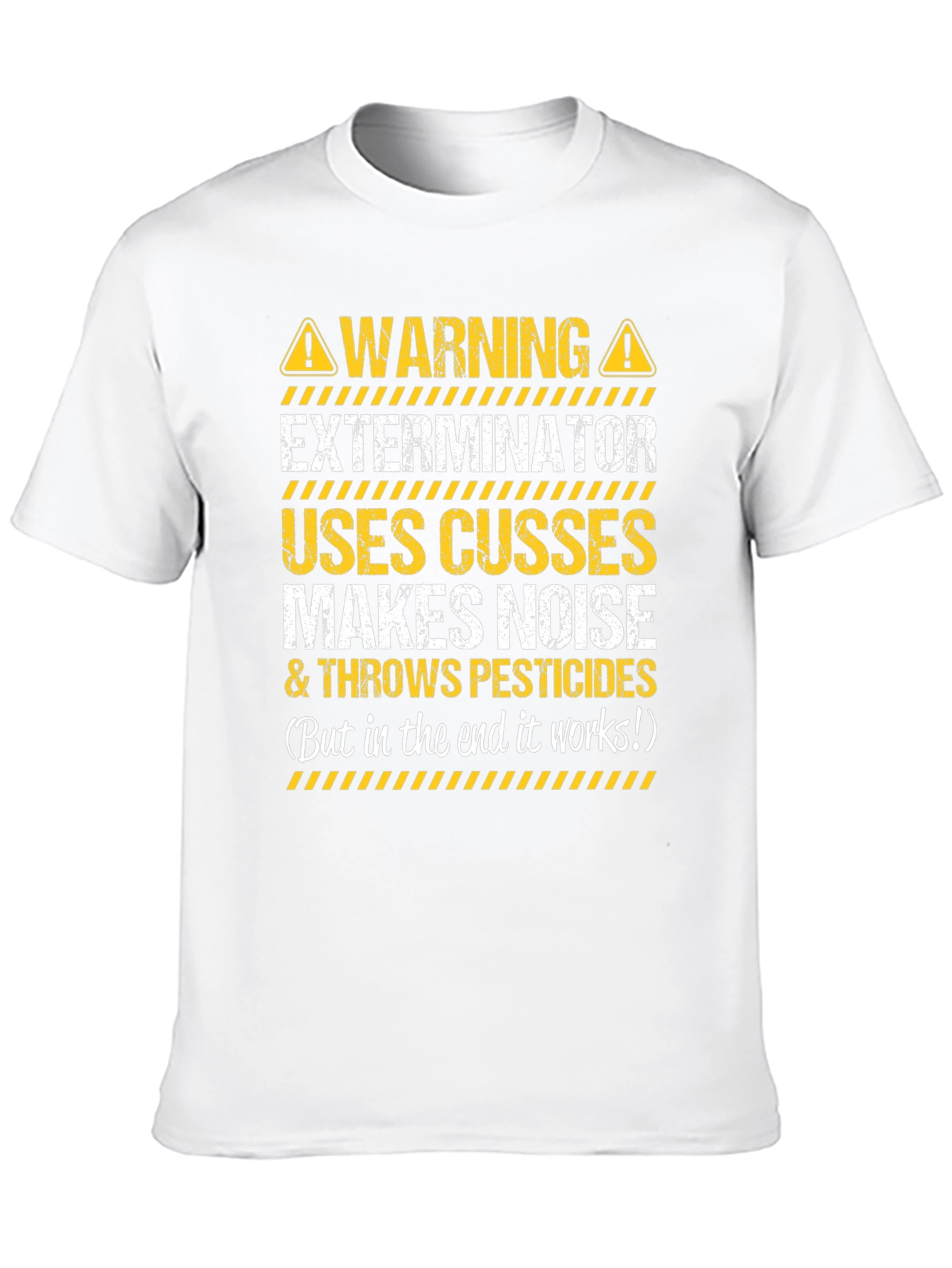 Warning Exterminator T-Shirt Funny Pest Control Tee