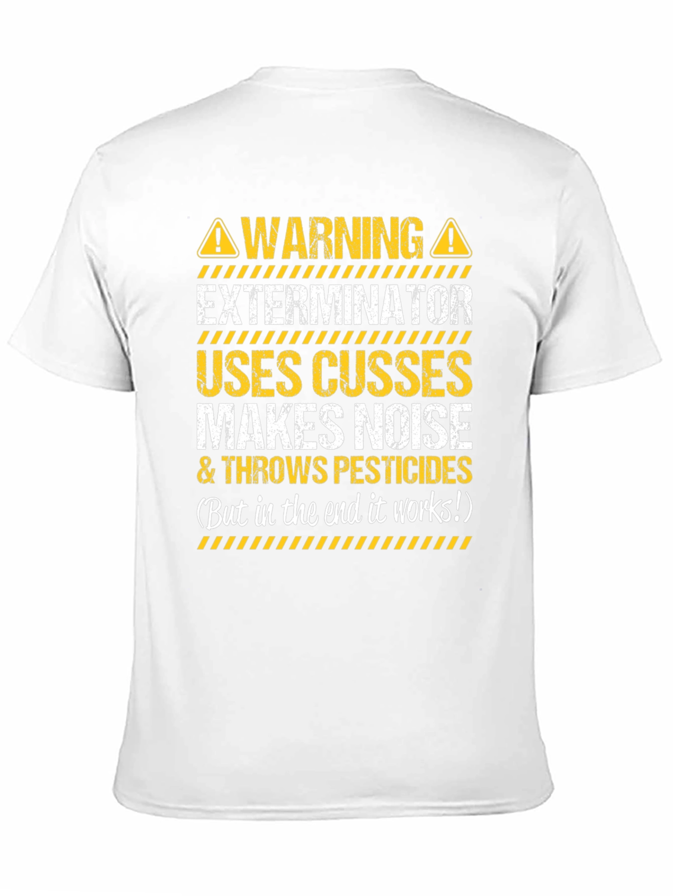 Warning Exterminator T-Shirt Funny Pest Control Tee