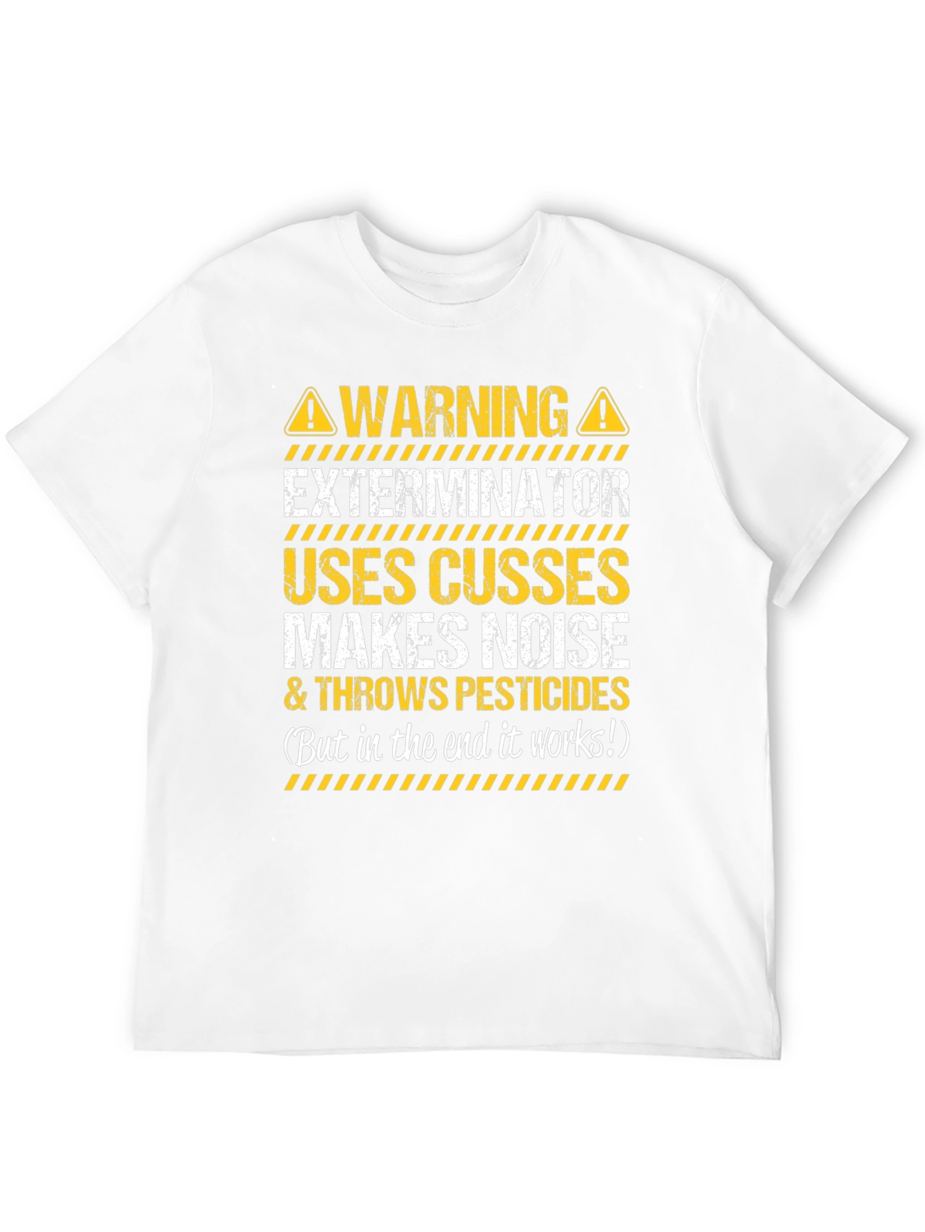 Warning Exterminator T-Shirt Funny Pest Control Tee