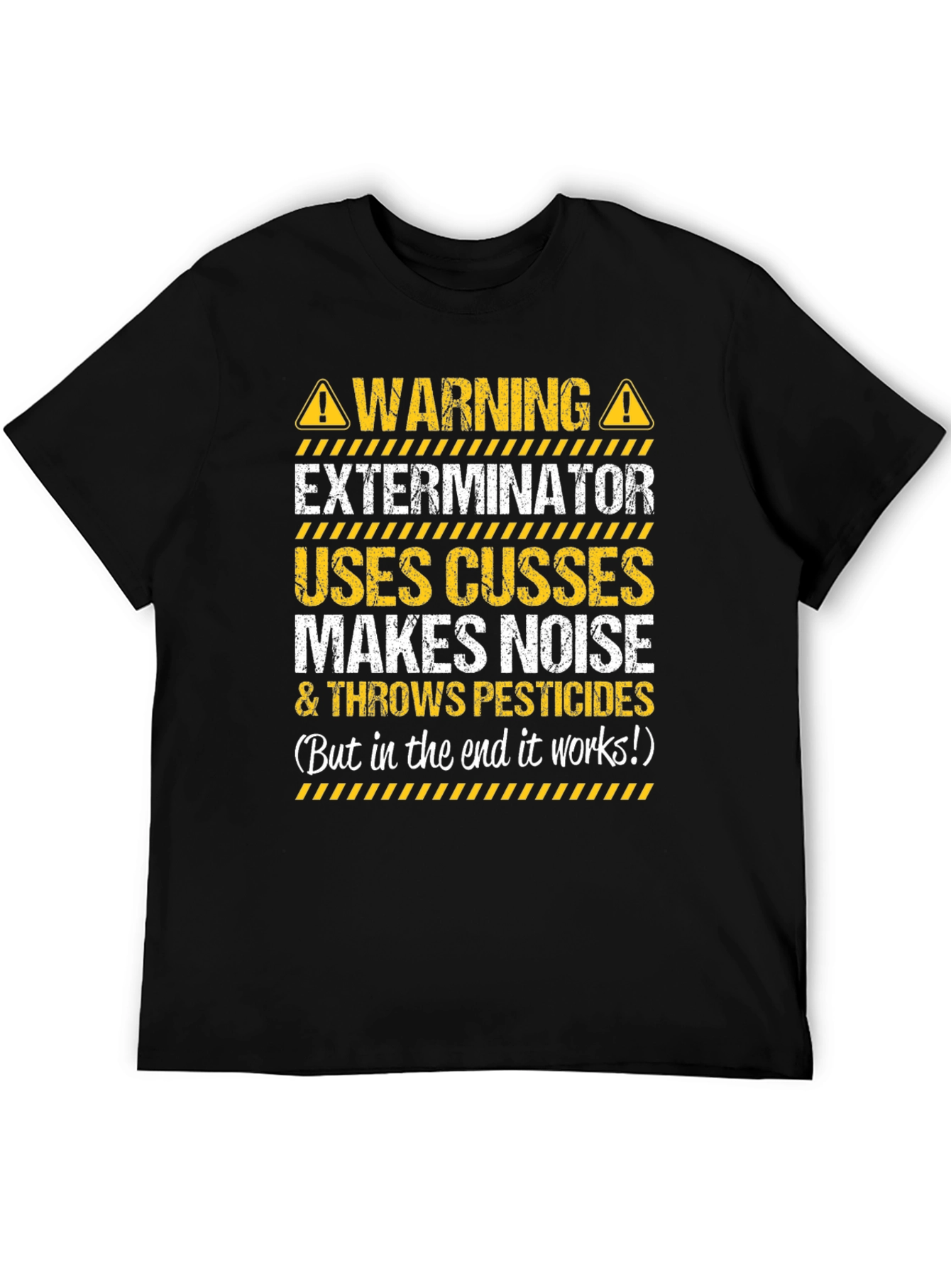 Warning Exterminator T-Shirt Funny Pest Control Tee