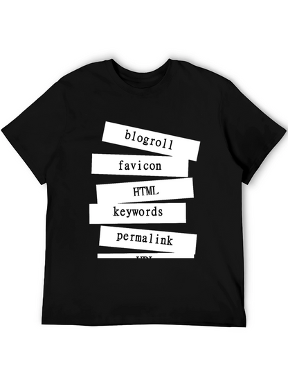 Tech Words Black Tee