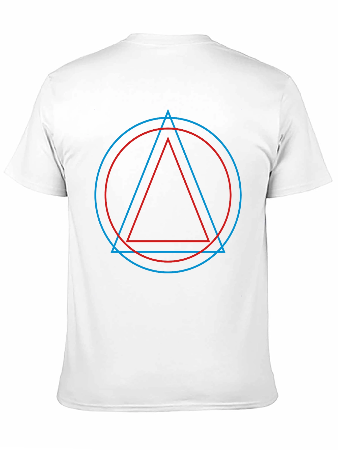 Geometric Print Mens Black T-Shirt