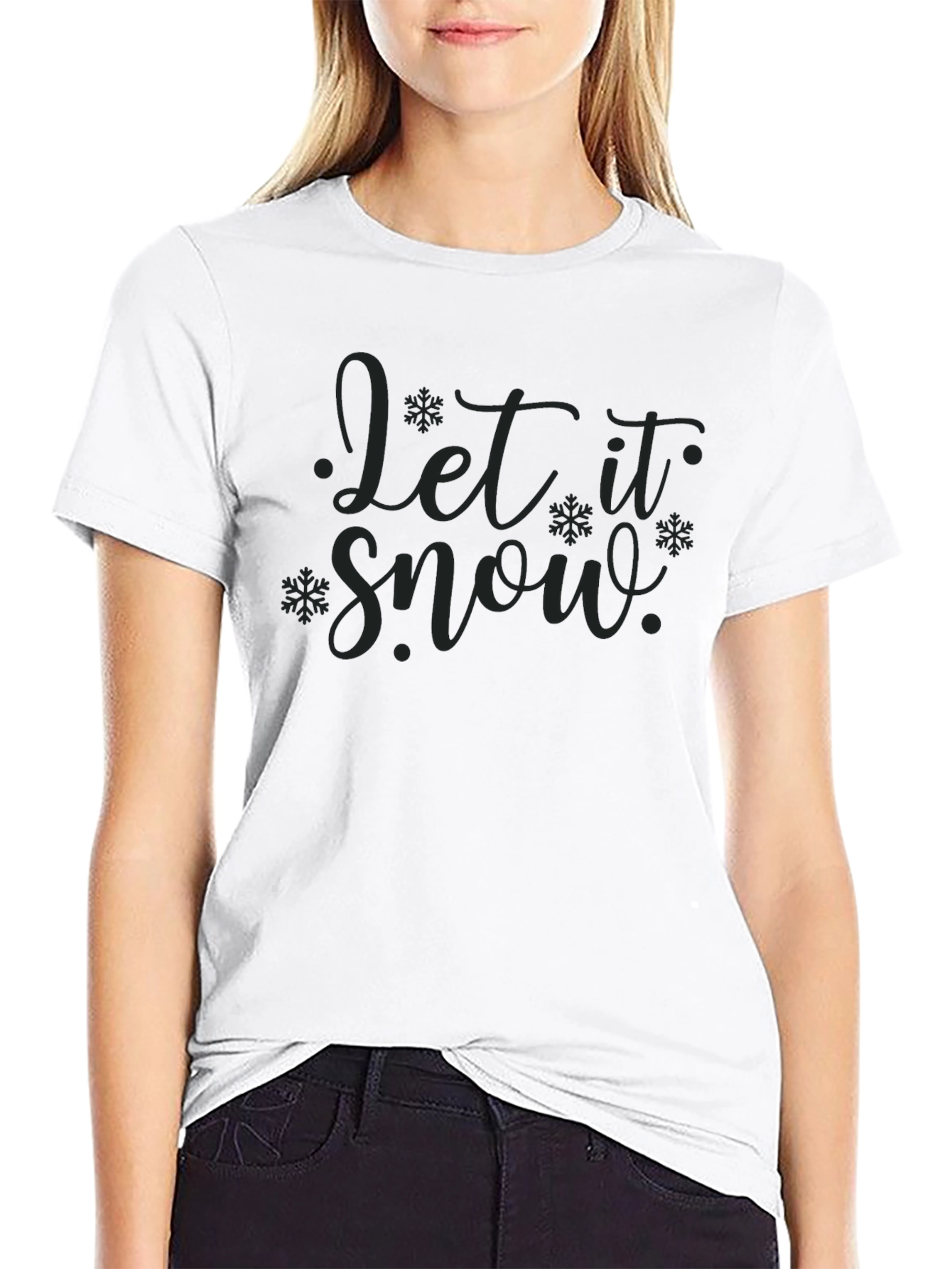 Let It Snow Christmas Graphic Tee