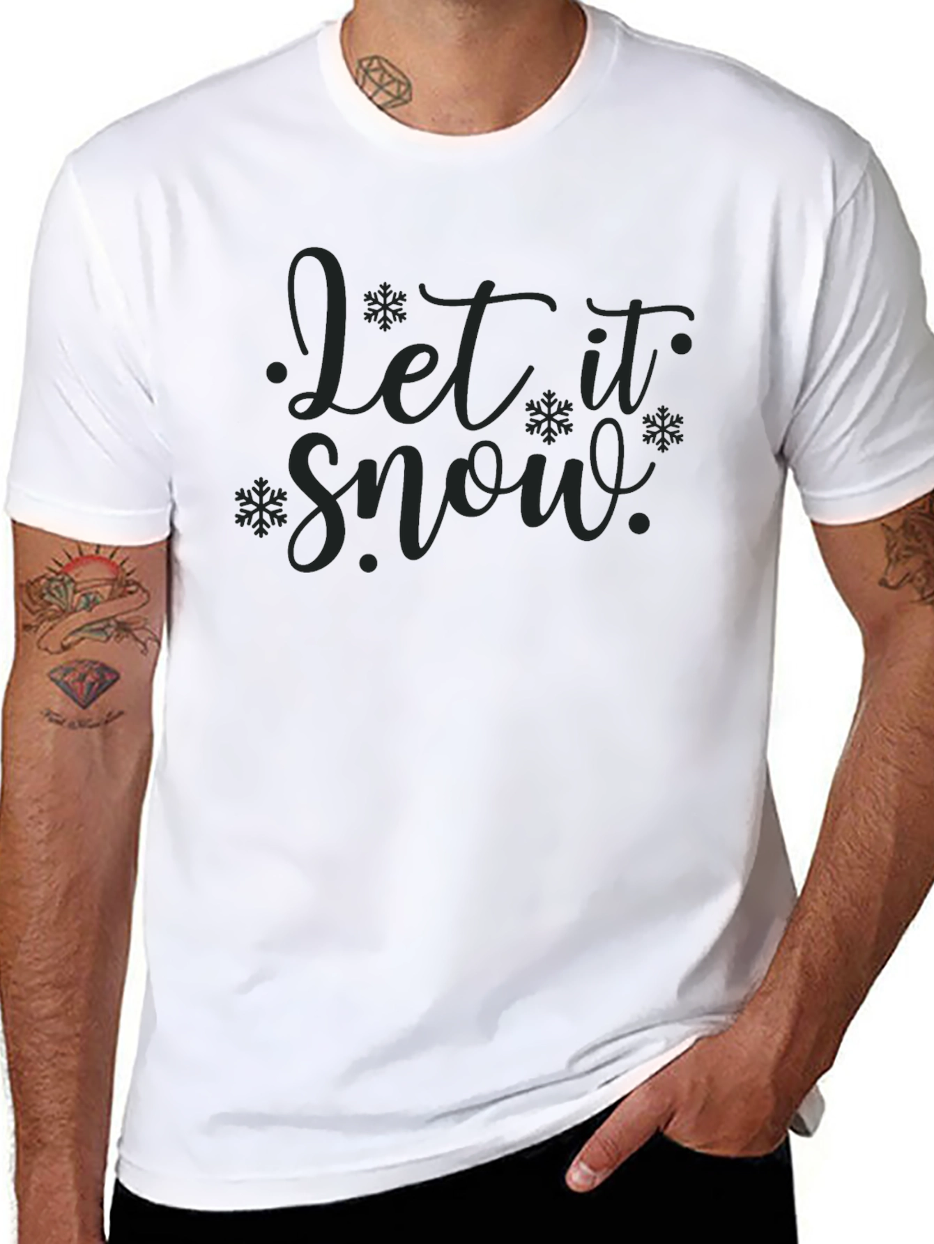 Let It Snow Christmas Graphic Tee