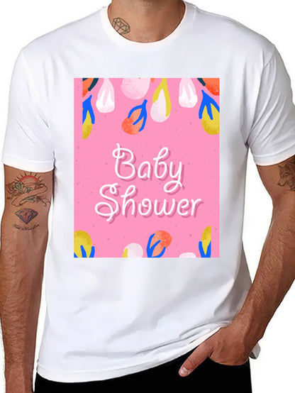 Baby Shower Graphic Tee - Stylish Celebration Apparel