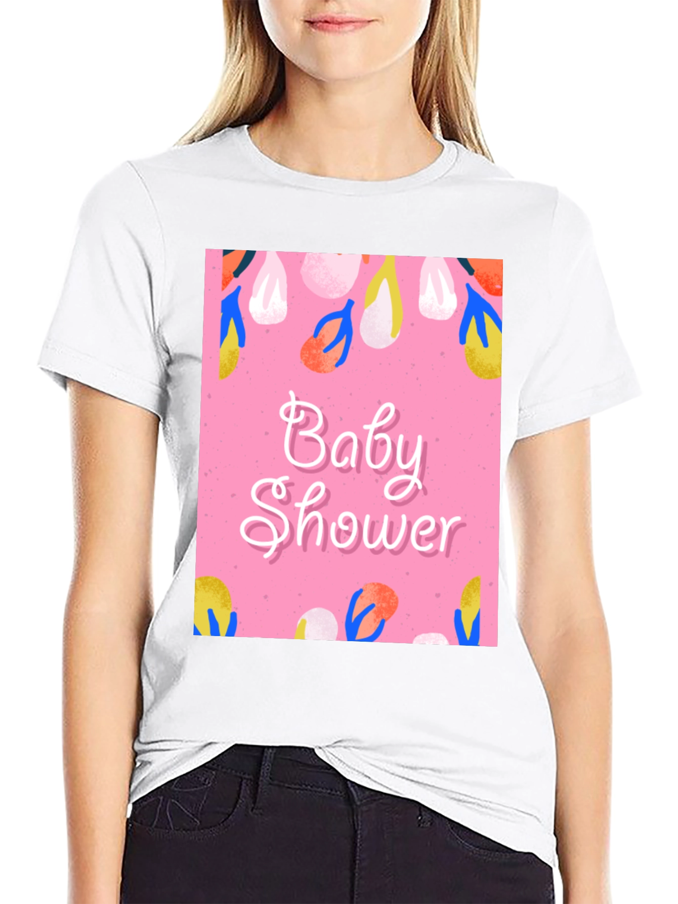 Baby Shower Graphic Tee - Stylish Celebration Apparel