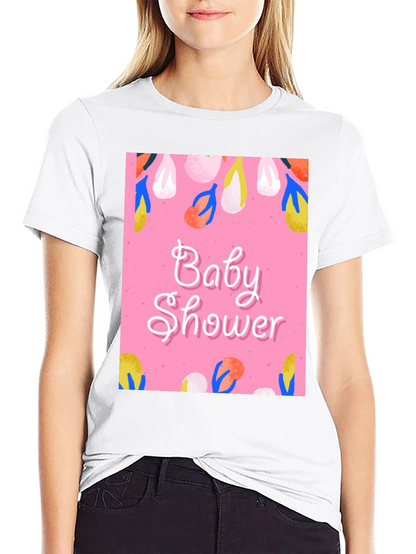 Baby Shower Graphic Tee - Stylish Celebration Apparel