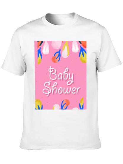 Baby Shower Graphic Tee - Stylish Celebration Apparel