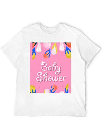 Baby Shower Graphic Tee - Stylish Celebration Apparel
