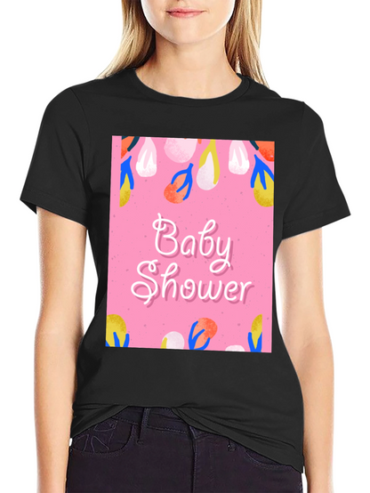 Baby Shower Graphic Tee - Stylish Celebration Apparel