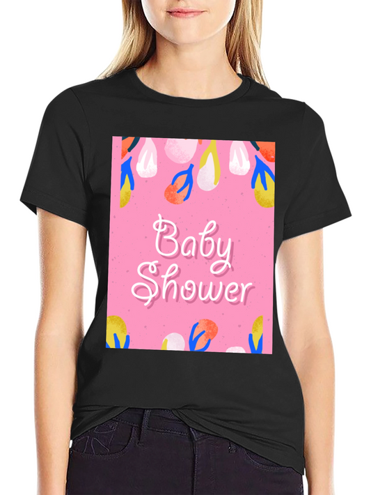 Baby Shower Graphic Tee - Stylish Celebration Apparel