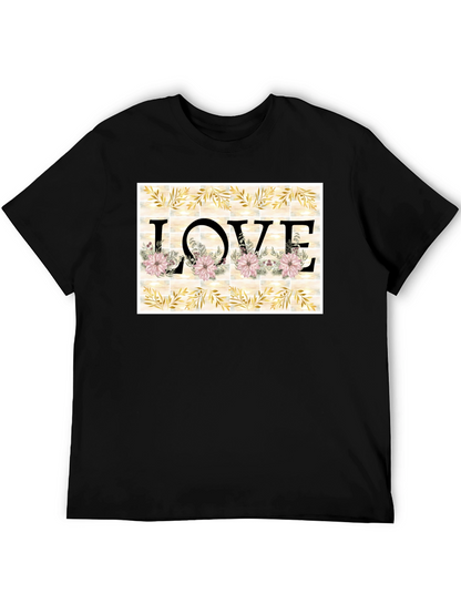 Floral LOVE Graphic T-Shirt