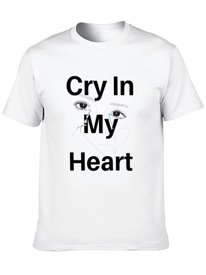 Cry In My Heart Graphic T-Shirt - Black