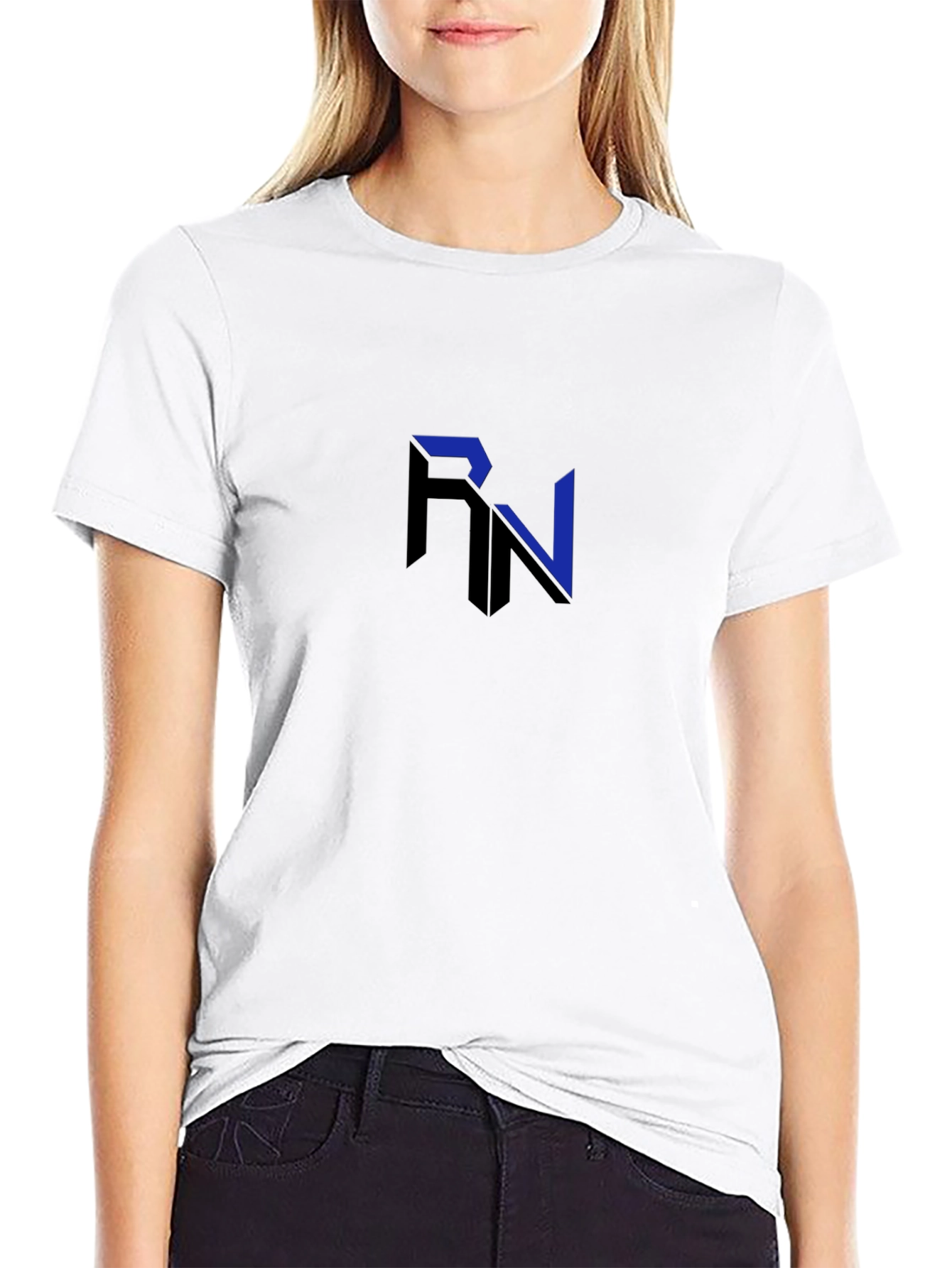 RN Logo Black T-Shirt