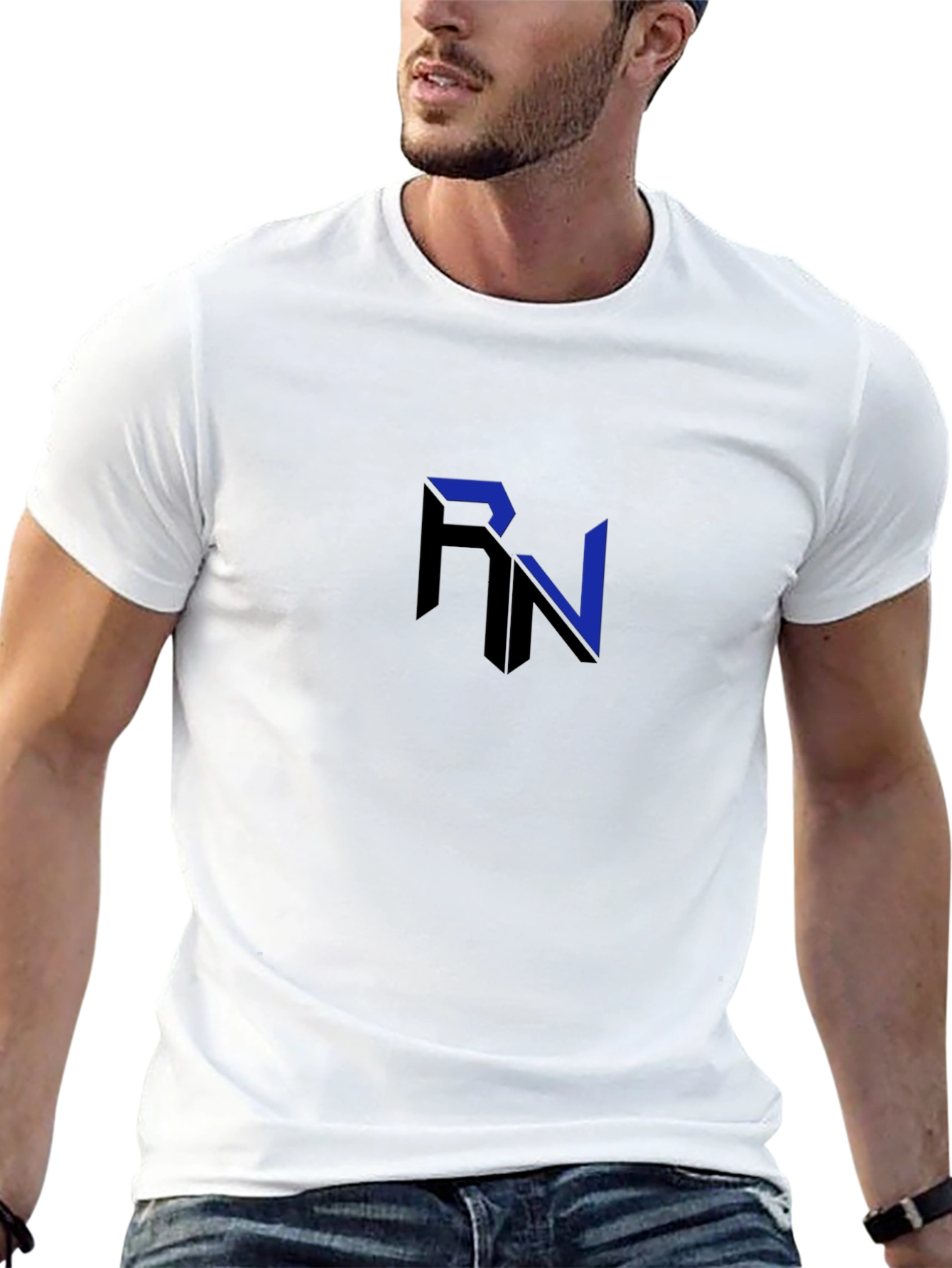 RN Logo Black T-Shirt