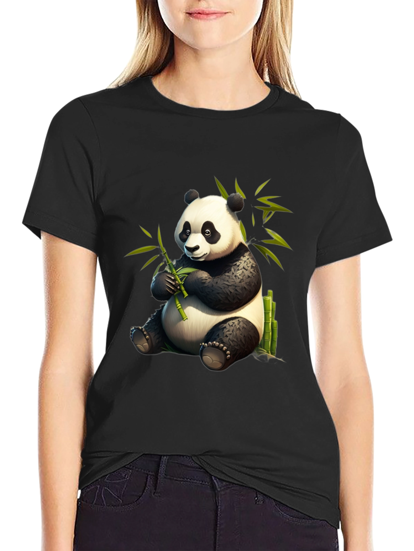 Panda Bamboo T-Shirt - Cute & Comfy Cotton Tee