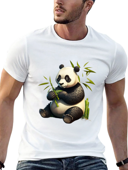 Panda Bamboo T-Shirt - Cute & Comfy Cotton Tee