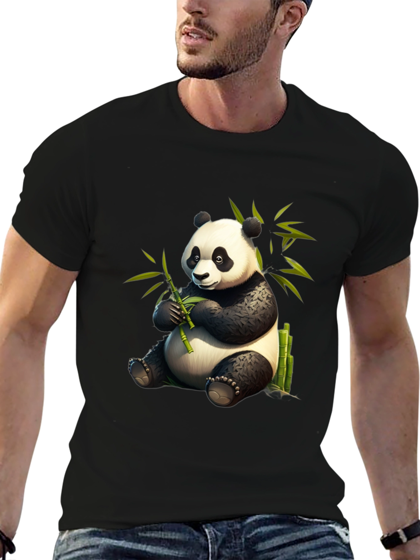Panda Bamboo T-Shirt - Cute & Comfy Cotton Tee