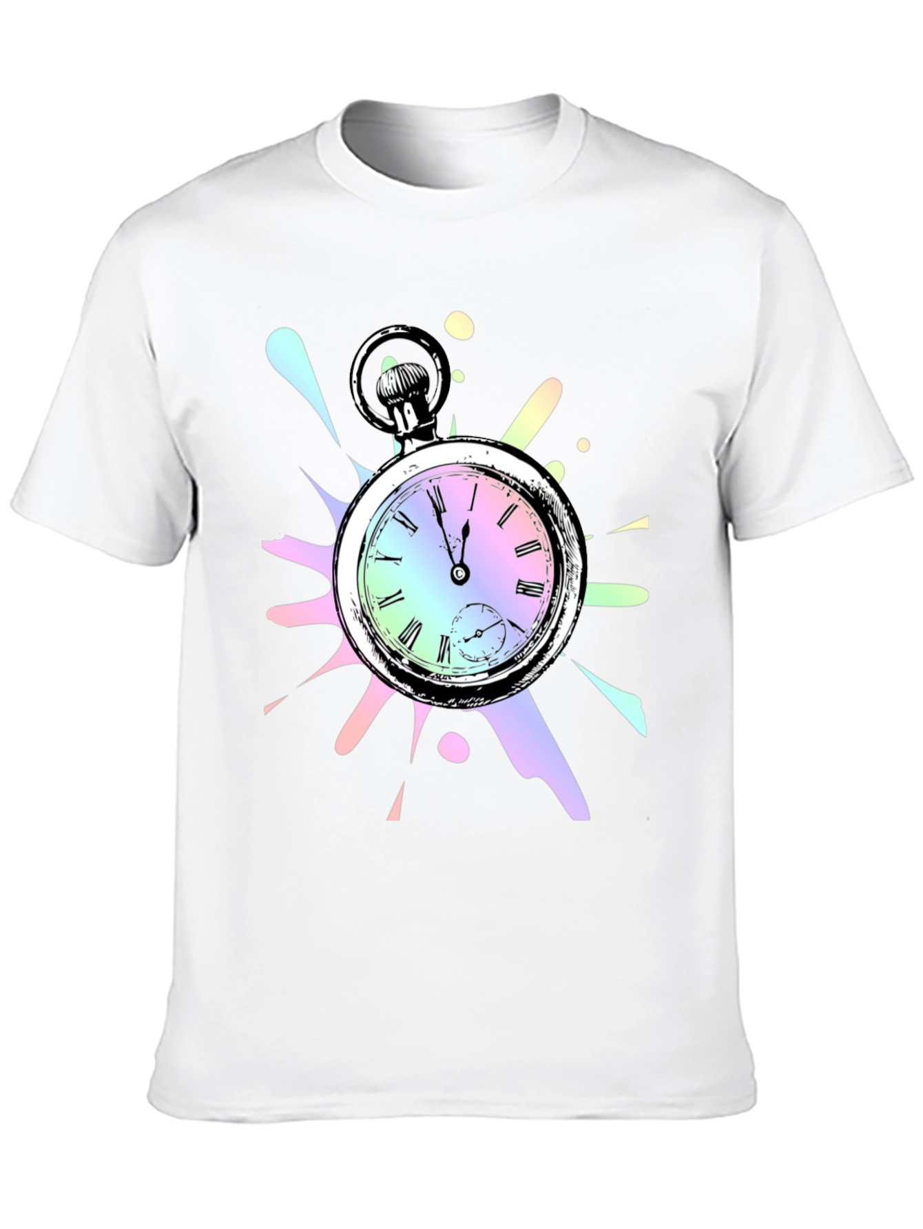 Pocket Watch Graphic Tee - Unique Design