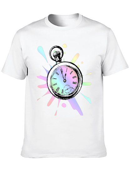 Pocket Watch Graphic Tee - Unique Design
