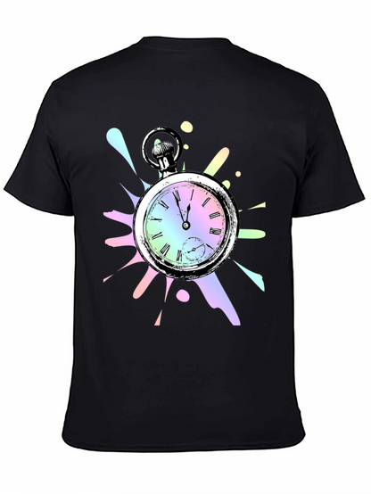 Pocket Watch Graphic Tee - Unique Design