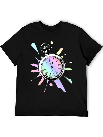 Pocket Watch Graphic Tee - Unique Design