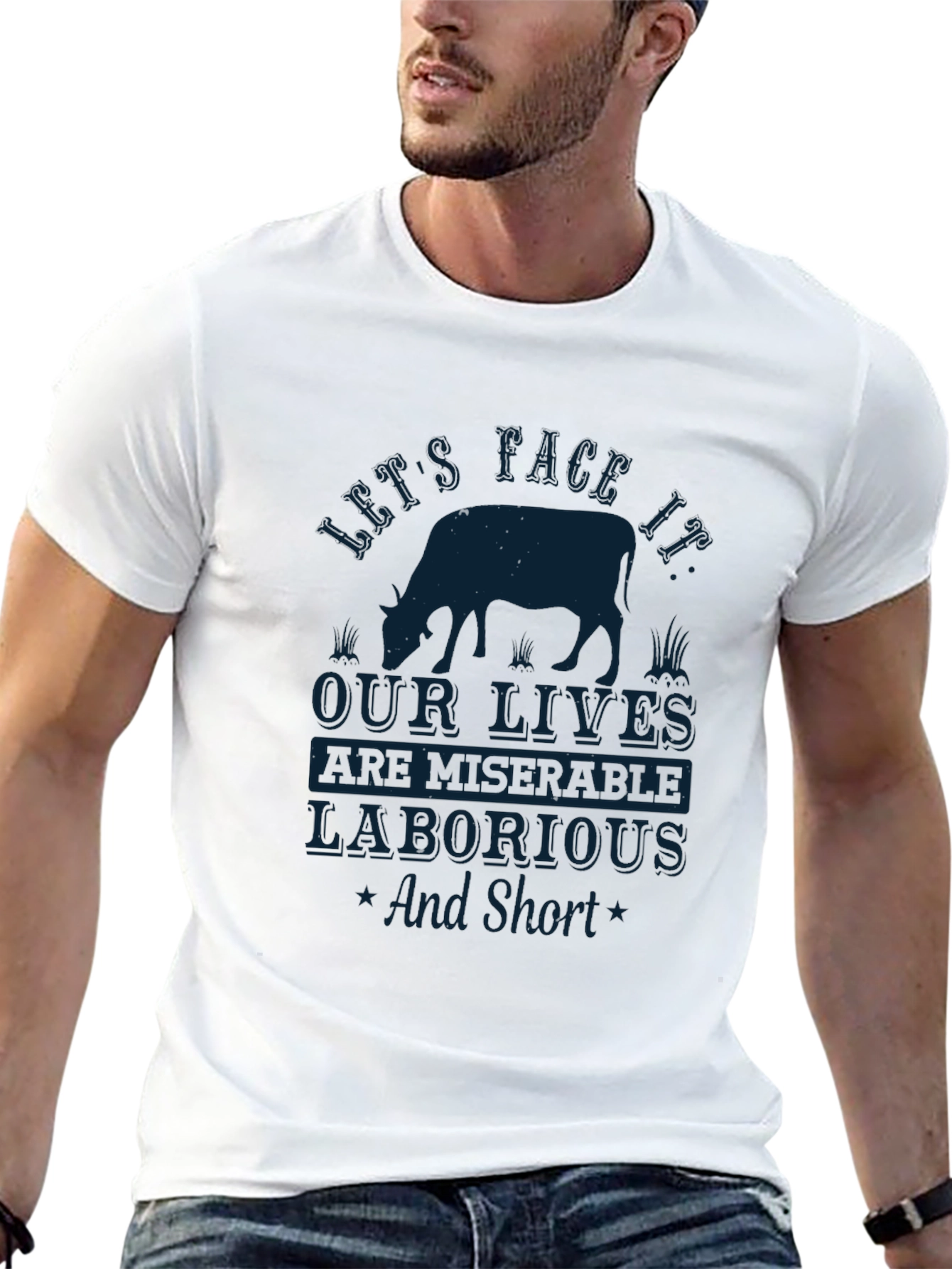 Cow Lives Black T-Shirt