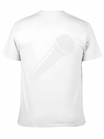Microphone Graphic Tee - Black Unisex T-Shirt