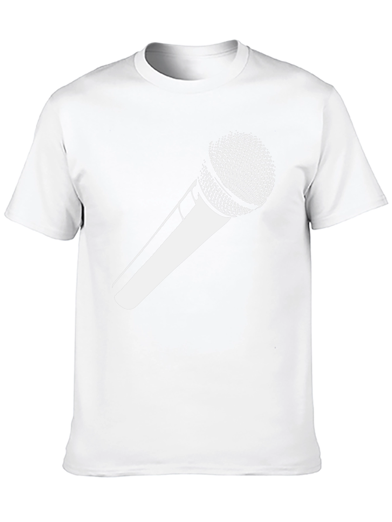 Microphone Graphic Tee - Black Unisex T-Shirt