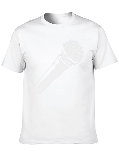 Microphone Graphic Tee - Black Unisex T-Shirt