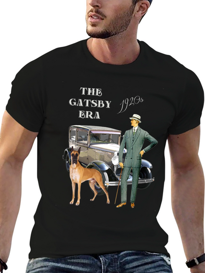 Gatsby Era Graphic T-Shirt - Retro Style