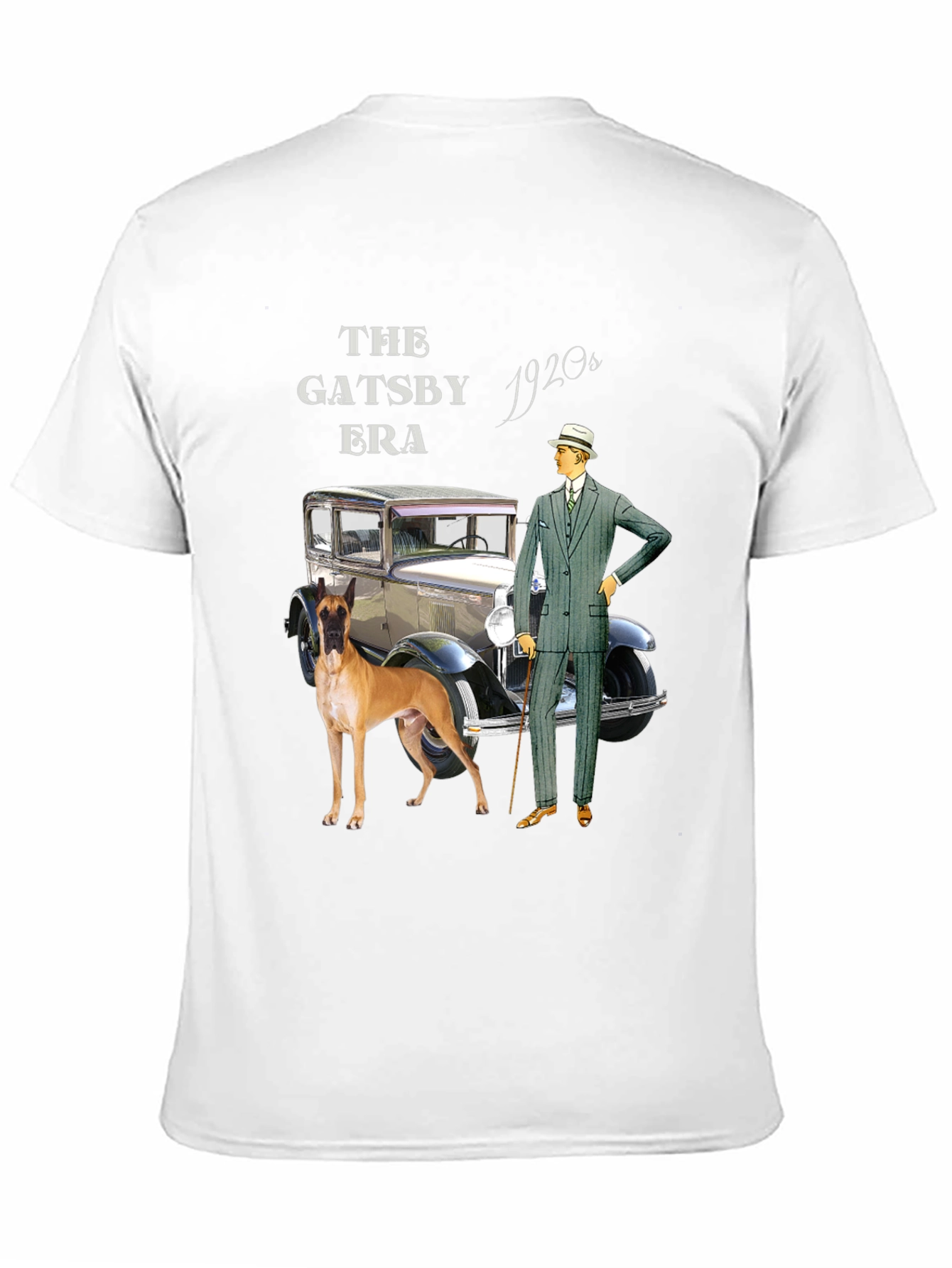 Gatsby Era Graphic T-Shirt - Retro Style