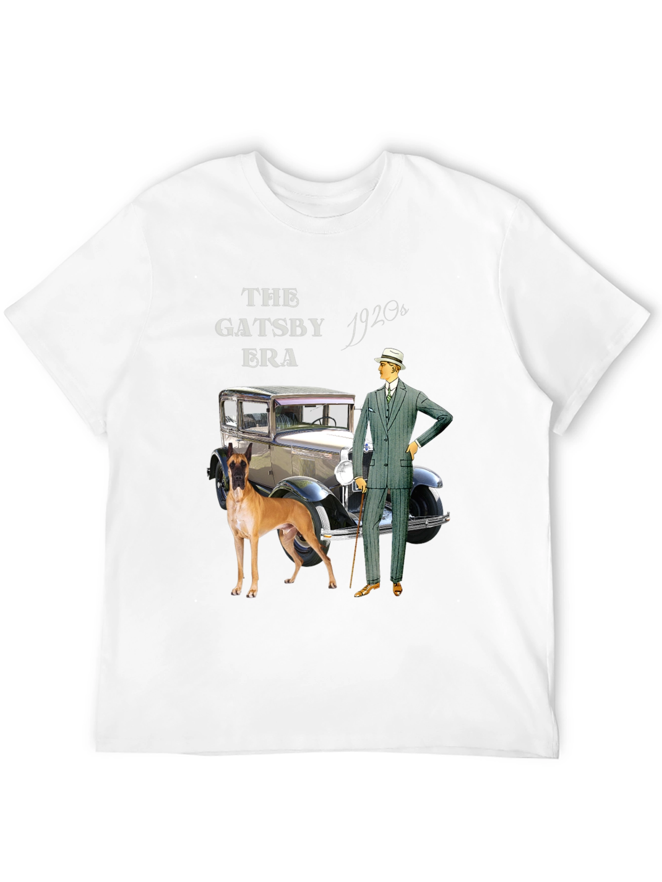Gatsby Era Graphic T-Shirt - Retro Style