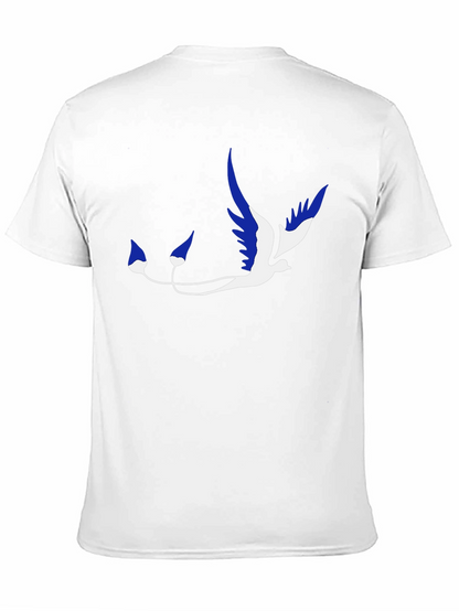 Stylish Black T-Shirt with Unique Bird Graphic