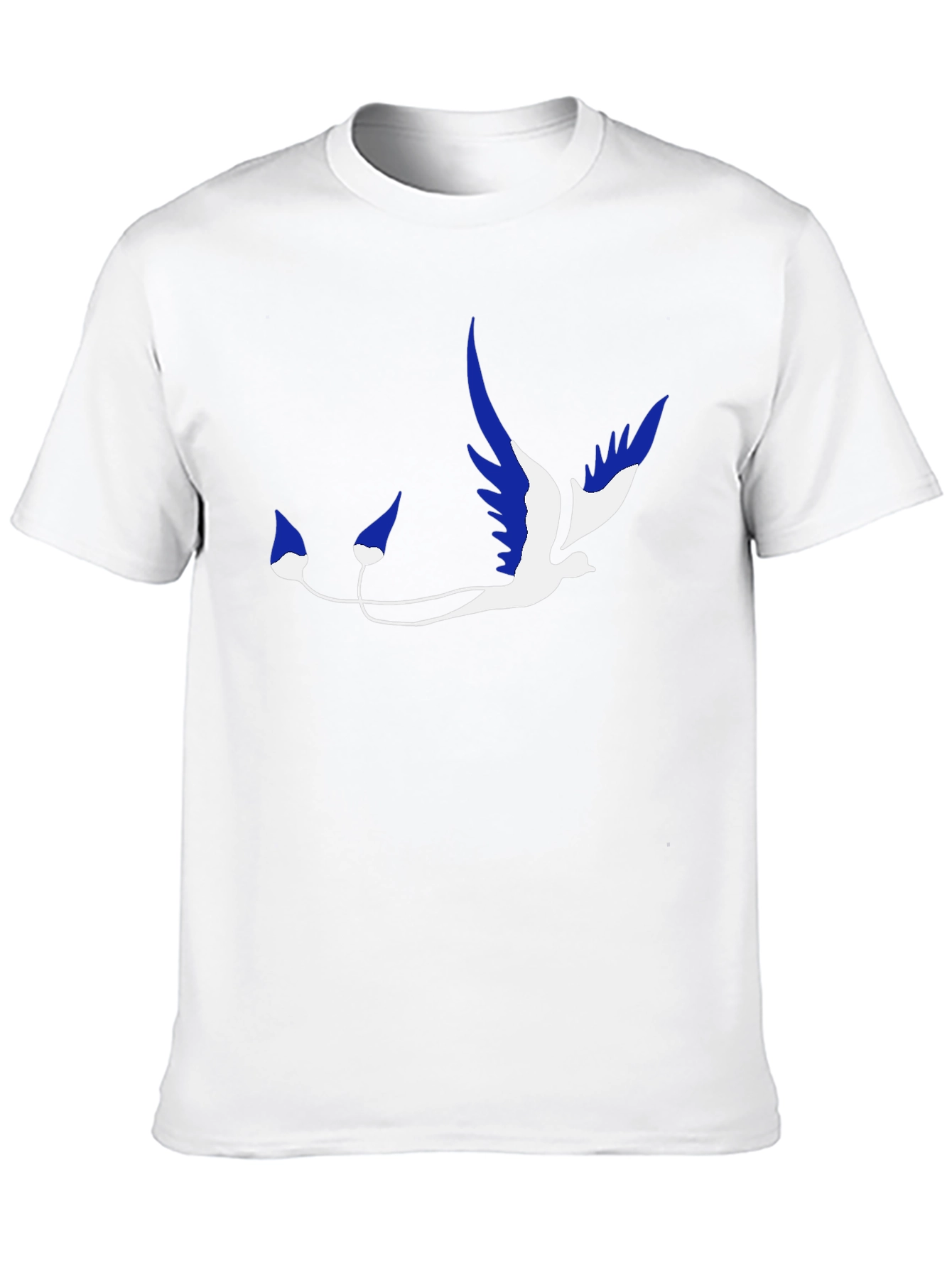 Stylish Black T-Shirt with Unique Bird Graphic