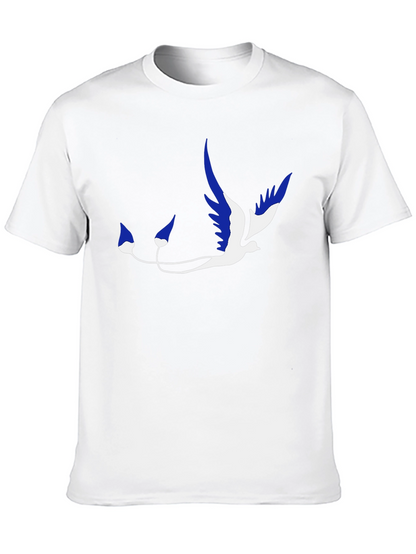 Stylish Black T-Shirt with Unique Bird Graphic