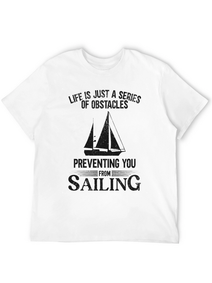 Obstacles to Sailing Graphic Tee - Black