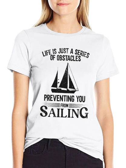 Obstacles to Sailing Graphic Tee - Black